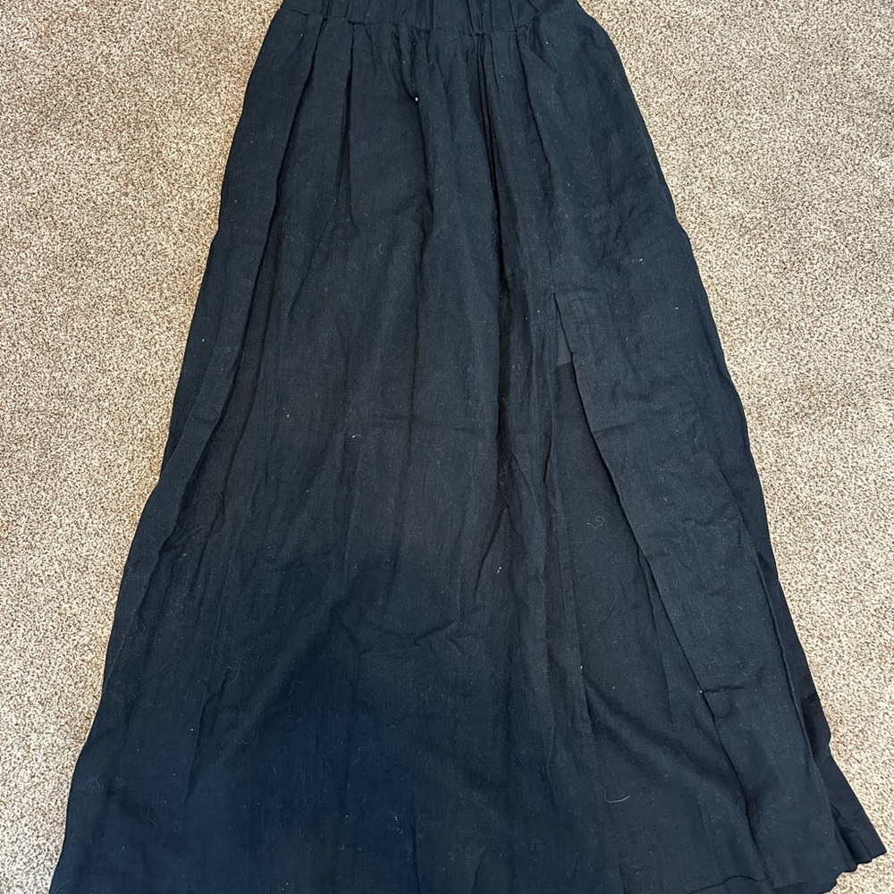 Abercrombie and Fitch Small Black Maxi Skirt with slit